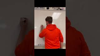 Left-handed whiteboard writing #comedyskits #funny #whiteboard #school