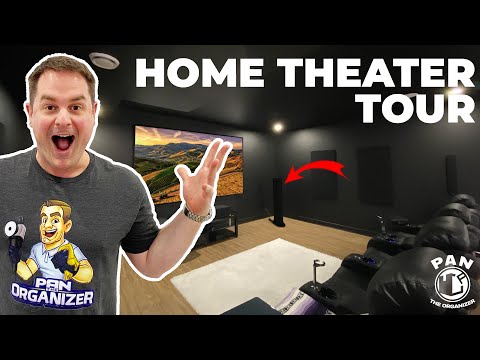 NEW HOME THEATER TOUR !!  4K DOLBY ATMOS SETUP!