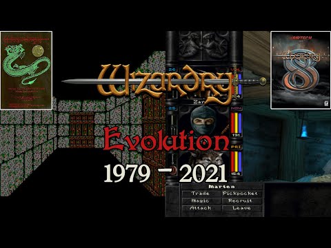 Evolution of Wizardry (1981 - 2021) Wizardry game series comparison history - retro RPG PC consoles