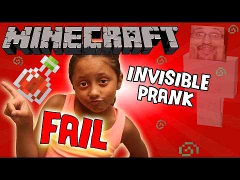 FGTeeV - Minecraft FAIL: Invisibility Potion Trick on 8 Year Old Girl! (Prank Gone Wrong)  Dad vs. Daughter