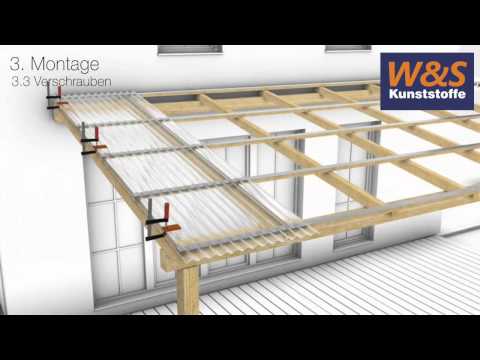 Verlegung / Montage von Wellplatten