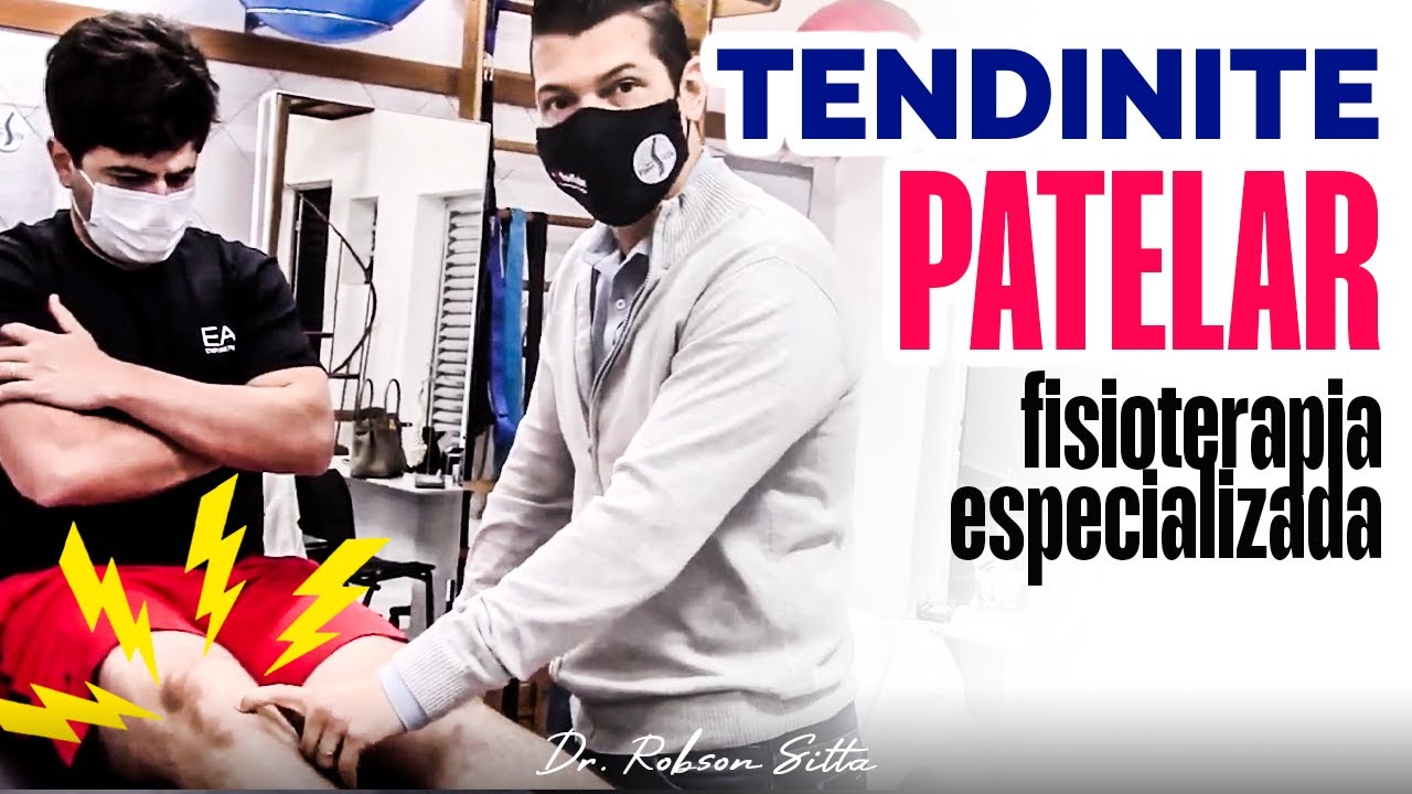 TENDINITE PATELAR do JOELHO - FISIOTERAPIA + EXERCÍCIOS + BANDAGEM Dr. Robson Sitta