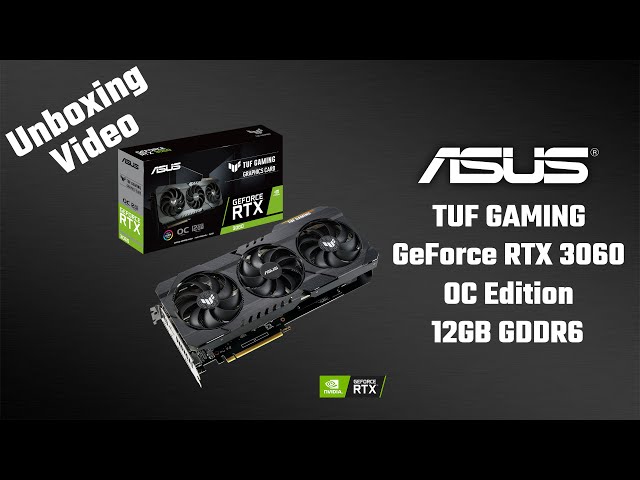 Card Màn Hình ASUS TUF Gaming GeForce RTX 3060 OC Edition 12GB GDDR6