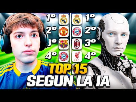DAVOO XENEIZE REACCIONA AL TOP 15 MEJORES EQUIPOS DE EUROPA SEGUN LA IA - 2025