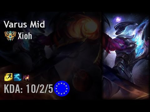 Varus Mid vs Pantheon - Xioh - EUW Challenger Patch 6.12