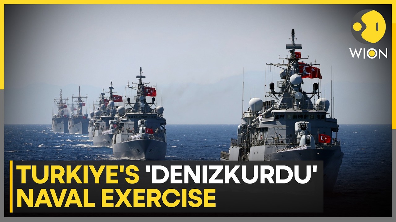 Turkiye Holds 'Denizkurdu' Naval Exercise: Military Drills In Mediterranean Sea | WION News