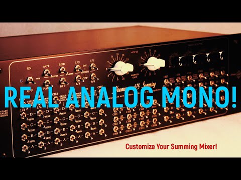 Summing Mixer Mono switch? - Cubase DAW routing example with audio demo