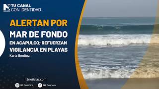Alertan por mar de fondo en Acapulco; refuerzan vigilancia en playas