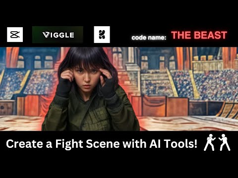 Create a fight scene with AI! | Viggle (animation) + @krea_ai (upscaler)