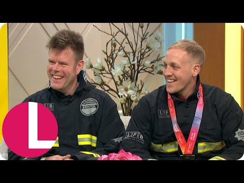 Grenfell Tower Firefighters Raised £98k Walking the London Marathon in Their Kit | Lorraine