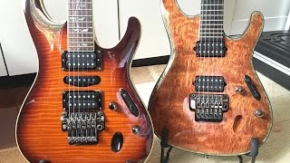 Video thumbnail for Ibanez S Series Shootout - J Custom vs Iron Label by jem555bkk