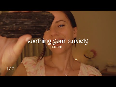 ASMR REIKI to soothe your anxiety (crystal healing, cord cutting)
