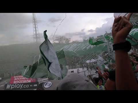 "Atlético Nacional 2 Vs Pereira 0 - Recibimiento - Liga Betplay Dimayor 2020 Fecha 1" Barra: Los del Sur &bull; Club: Atlético Nacional