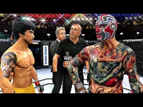 Bruce Lee vs. Maniac Jack - EA sports UFC 4 - CPU vs CPU epic
