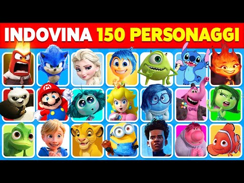 Indovina 150 Personaggi in 3 Secondi | Cattivissimo Me 4, Inside Out 2, Spider-Man, Quiz Disney