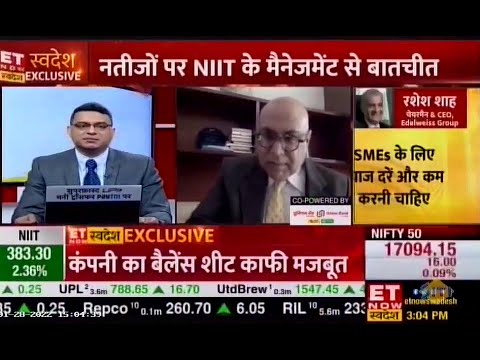 TEST ---ET Now Swadesh in conversation with Sapnesh Lalla, CEO & ED NIIT Ltd on Q3 FY 21-22 results