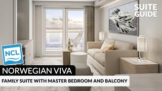Norwegian Viva | Family Suite with Master Bedroom & Balcony Tour & Review 4K | NCL VIVA