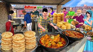 Subah Subah Dhaba Mei Non Veg Nashte Puri Mutton Curry Street Food Hindi Kahaniya Moral Stories