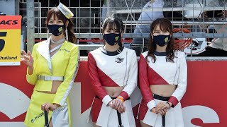 スーパーGT2021 第2戦 富士㉞ 上運天美聖さん 栗沢綾乃さん 玉木璃子さん PACIFIC PANTHER GIRL/パンサーガール 美人レースクイーン