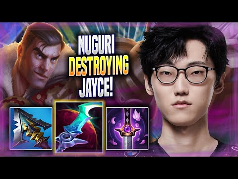 NUGURI DESTROYING WITH JAYCE! - DK Nuguri Plays Jayce TOP vs Gangplank! | Season 2022