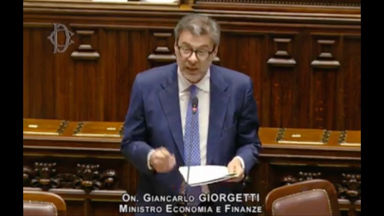 GIORGETTI RISPONDE AL QUESTION TIME ALLA CAMERA DEI DEPUTATI