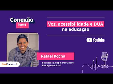 Voz, acessibilidade e DUA na educa&ccedil;&atilde;o