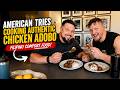 American Tries Cooking Authentic CHICKEN ADOBO