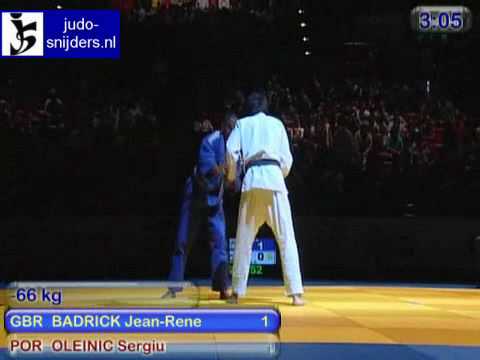Judo 2009 Birmingham: Badrick (GBR) - Oleinic (POR) [-66kg]