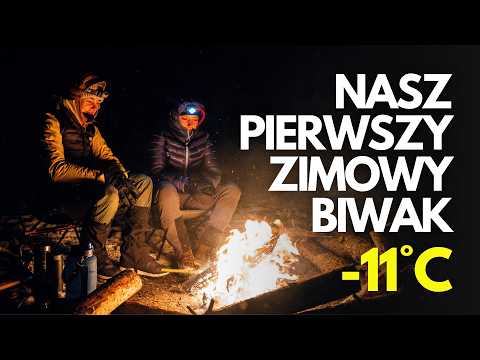 ZIMOWY BIWAK w HAMAKACH | Ognisko, gotowanie i -11°C
