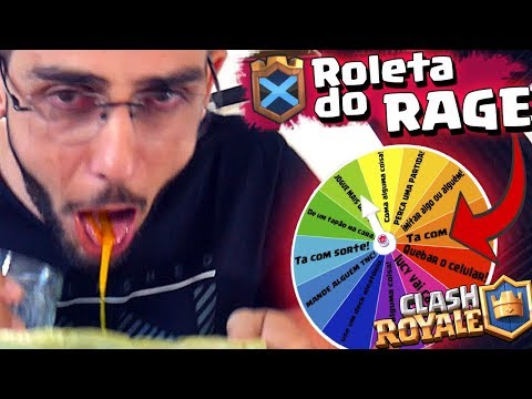 PASSEI MAL DESAFIO ROLETA DO RAGE NO CLASH ROYALE
