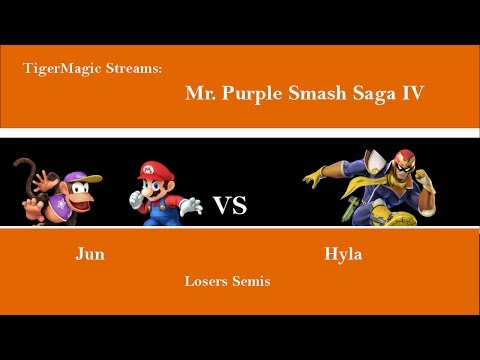 Mr. Purple Smash Saga IV- Jun (Diddy Kong, Mario) vs Hyla (Captain Falcon)- Losers Semis Smash 4