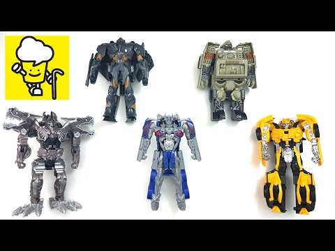 Transformers Movie 5 The Last Knight Toys Easy One Step Changers with Optimus Prime Bumblebee