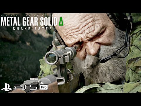 MGS DELTA Δ: The End Sniper Boss Fight [EXTREME Difficulty] Non Lethal | Metal Gear Solid 3 Remake