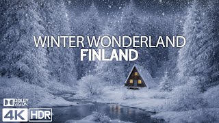 COZY WINTER IN FINLAND 4K ❄️ Pure Peace & Most Beautiful Snowy Scenes