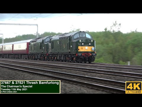 37667 & 37521 Thrash Bamfurlong - 11th May 2021