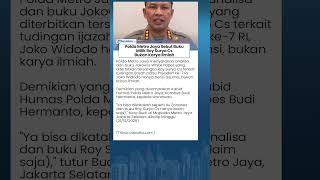 Sebut Hanya Klaim Pribadi, Polda Metro Jaya Nyatakan Buku Roy Suryo Tak Penuhi Standar Ilmiah