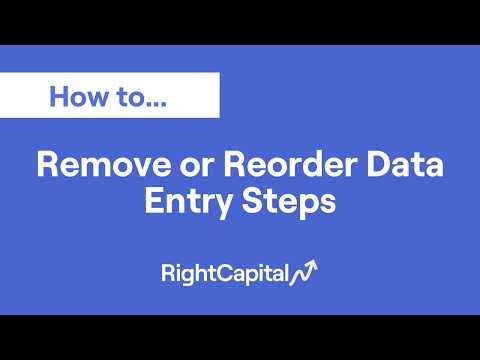 Remove or Reorder Data Entry Steps (1:04)
