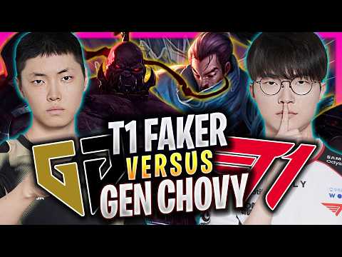 T1 FAKER vs GEN CHOVY! - T1 Faker Plays Yasuo Mid vs GEN Chovy Sion! | Season 2026