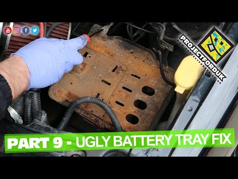 Part 9 - Treating The Fiesta Battery Tray - 1993 Ford Fiesta XR2i 16V Restoration Project - HD