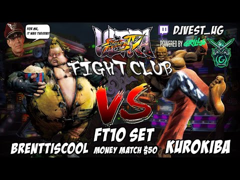 USF4 Fight Club Exhibition Series - Brenttiscool VS Kurokiba FT10 Set Money Match ($50)