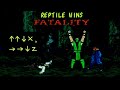 Mortal Kombat II All FATALITIES Tutorial Sega Genesis All FINISHING MOVES