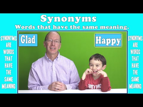 Synonyms for Kids | Words with the Same Meaning | Synonym Lesson for Kindergarten 1st and 2nd Grade