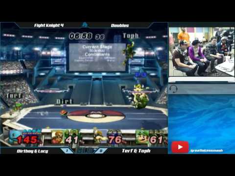 Fight Knight 4 Project M Doubles Losers Semis - Dirtboy & Lucy vs. Terf & Toph