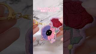 【刺繍】ふわっちクルーラーの刺繍ストラップ🥂✨#ハンドメイド #刺繍 #刺繍動画 #不破湊 #絵スコート #にじさんじ手芸部