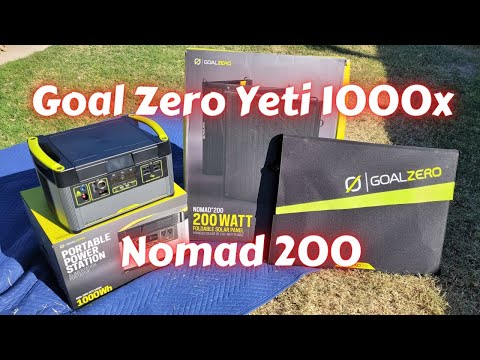 Goal Zero Yeti 1000X Power Station with Nomad 200W Solar Panel