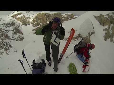 [Steep skiing] Valscura couloir, Sassongher, Italy | March 2016