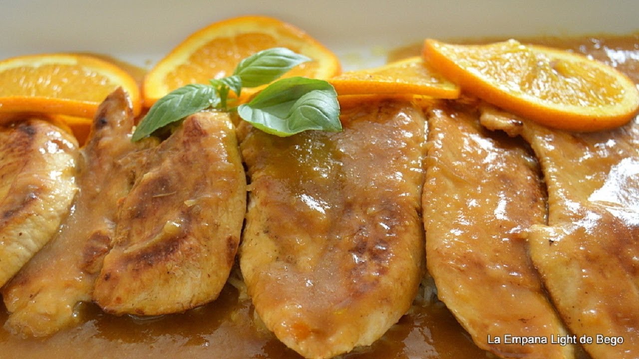 Pechugas de Pollo a la Naranja. Receta Fácil y Rapida