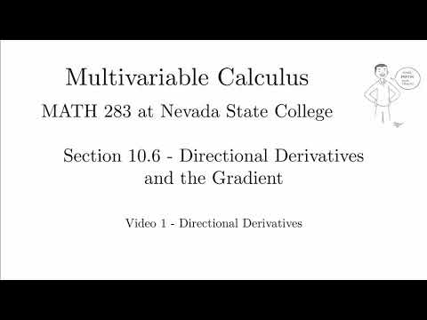 10.6-1 - The Directional Derivative