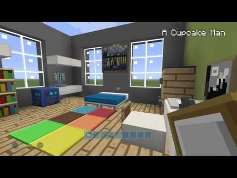 A Cupcake Man - Minecraft Furnishing Tutorial: Guest Bedroom