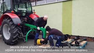 Pôdny traktorový vrták BYSTROŇ - ZA MALOTRAKTOR - Váha 180kg - Kardan ZDARMA